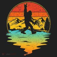 Bigfoot Rock On Sasquatch Rock And Roll Funny Graphic 15oz Campfire Ceramic Mug thumb 2