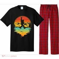 Bigfoot Rock On Sasquatch Rock And Roll Funny Graphic Pajama Set thumb 0