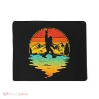Bigfoot Rock On Sasquatch Rock And Roll Funny Graphic Mousepad thumb 0