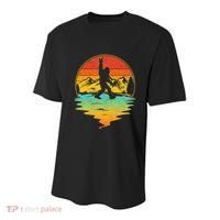 Bigfoot Rock On Sasquatch Rock And Roll Funny Graphic Youth Performance Sprint T-Shirt thumb 0