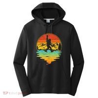 Bigfoot Rock On Sasquatch Rock And Roll Funny Graphic Performance Fleece Hoodie thumb 0