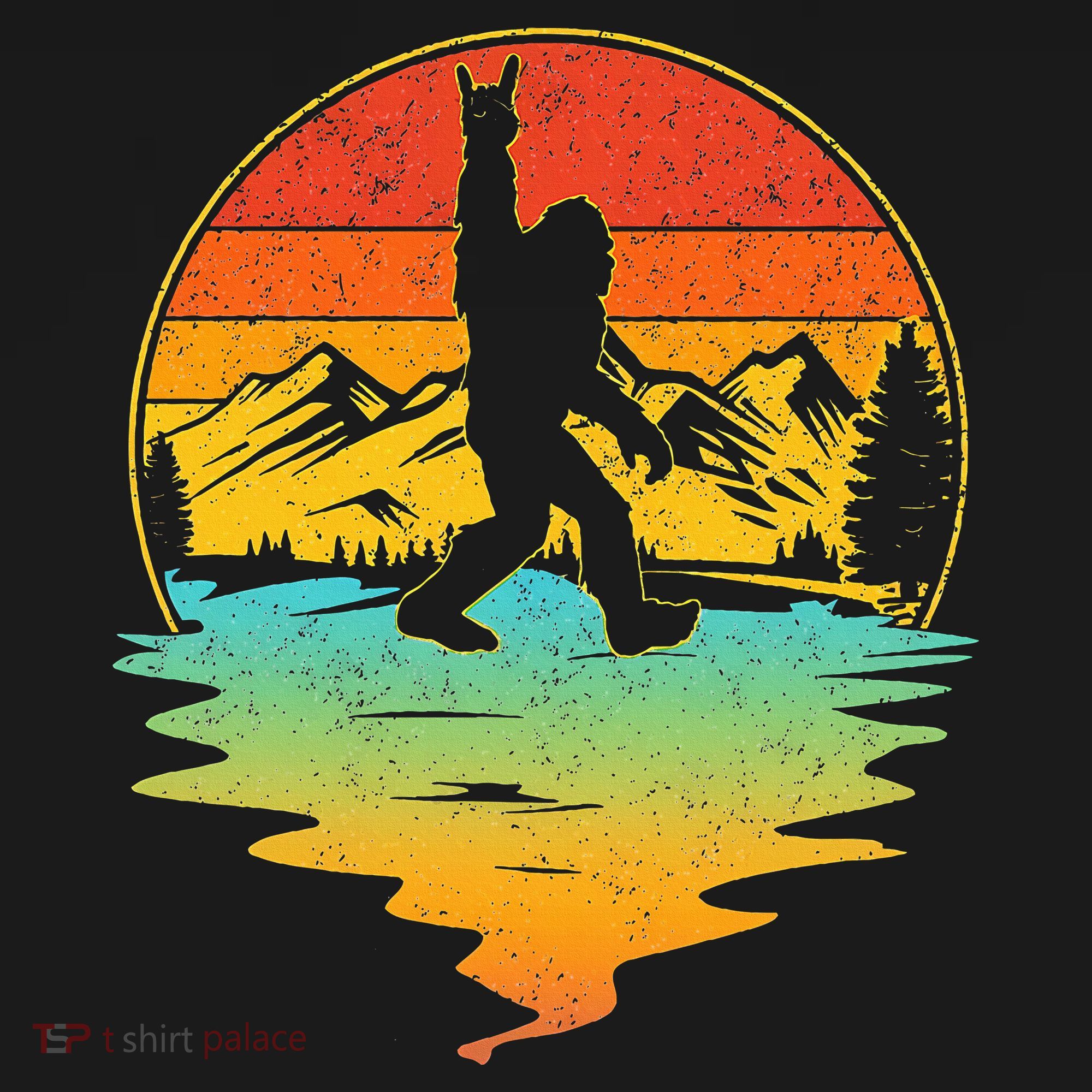 Bigfoot Rock On Sasquatch Rock And Roll Funny Graphic Women's Tank Top