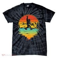 Bigfoot Rock On Sasquatch Rock And Roll Funny Graphic Tie-Dye T-Shirt thumb 0
