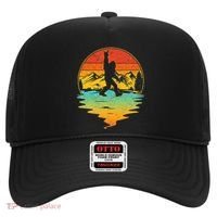Bigfoot Rock On Sasquatch Rock And Roll Funny Graphic Hat thumb 0