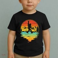 Bigfoot Rock On Sasquatch Rock And Roll Funny Graphic Toddler T-Shirt thumb 2