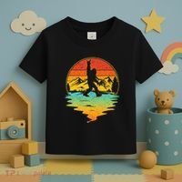 Bigfoot Rock On Sasquatch Rock And Roll Funny Graphic Toddler T-Shirt thumb 3