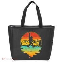 Bigfoot Rock On Sasquatch Rock And Roll Funny Graphic Tote Bag thumb 0