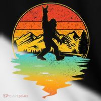 Bigfoot Rock On Sasquatch Rock And Roll Funny Graphic Toddler Fine Jersey T-Shirt thumb 2