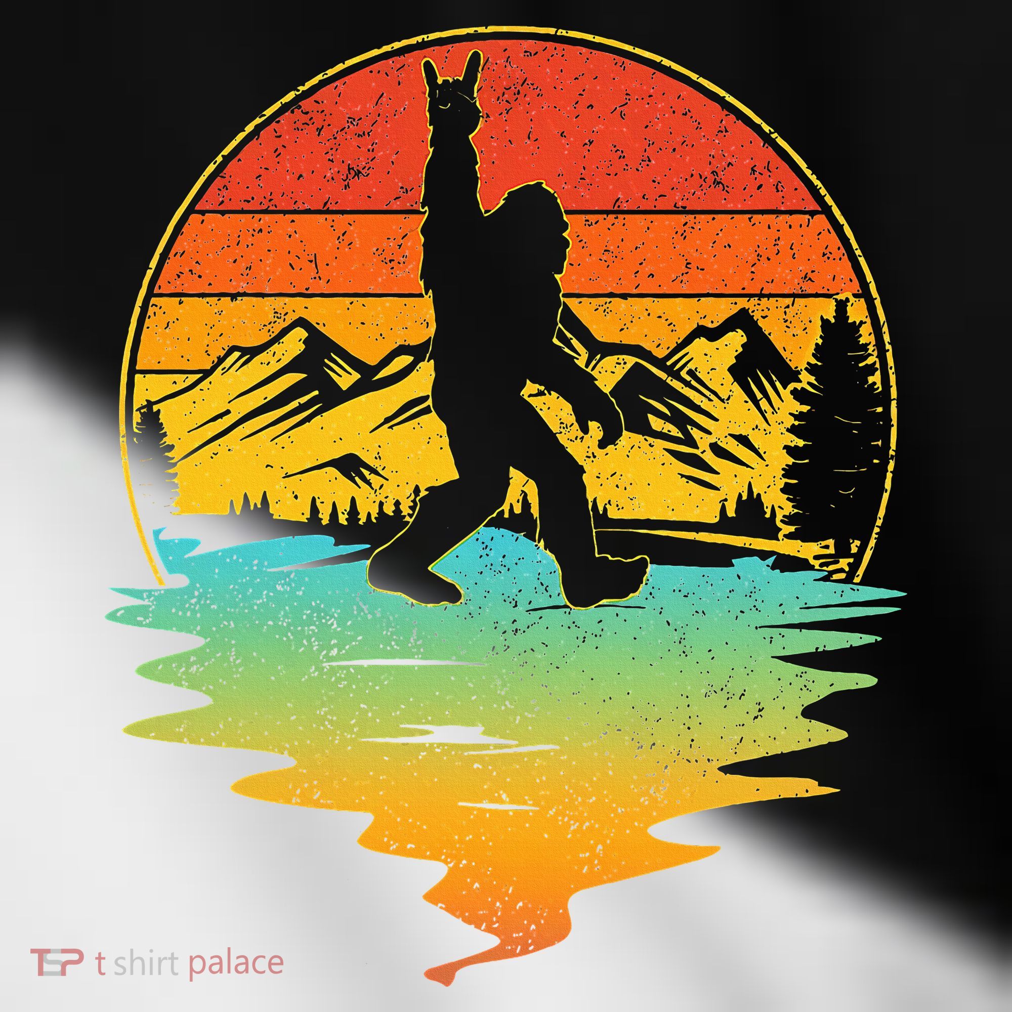 Bigfoot Rock On Sasquatch Rock And Roll Funny Graphic Toddler Fine Jersey T-Shirt