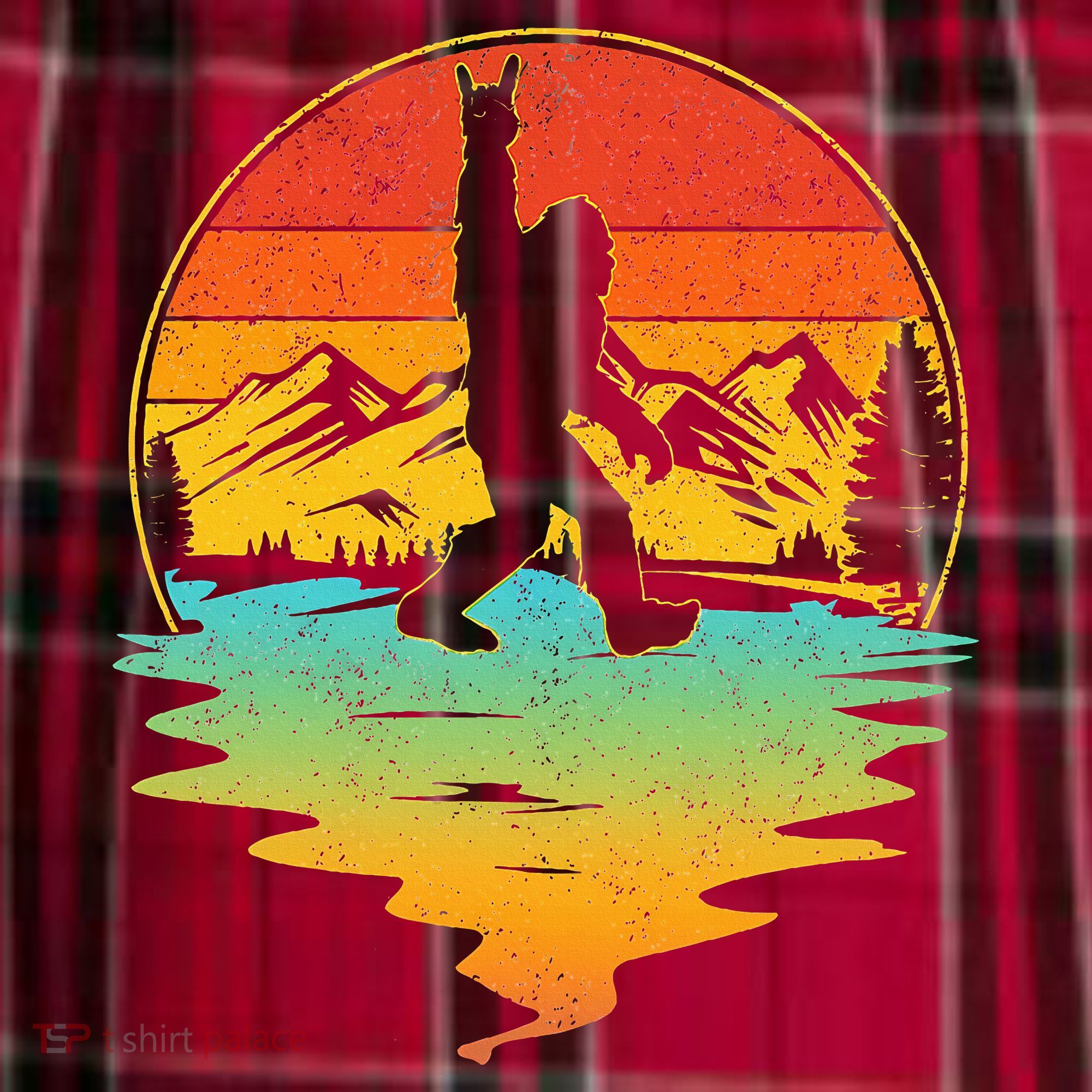Bigfoot Rock On Sasquatch Rock And Roll Funny Graphic Women's Flannel Plaid Pajama Pants