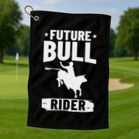 Bull Riding Outfit Bull Riding Future Bull Rider Golf Towel thumb 1