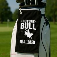 Bull Riding Outfit Bull Riding Future Bull Rider Golf Towel thumb 2