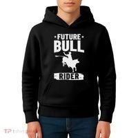 Bull Riding Outfit Bull Riding Future Bull Rider Kids Hoodie thumb 4