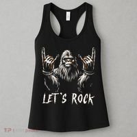Bigfoot Rock On Funny Sasquatch Rock And Roll LetS Rock Women's Tank Top thumb 3