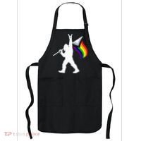 Bigfoot Rock On Lgbtq Progressive New Pride Flag Apron thumb 0