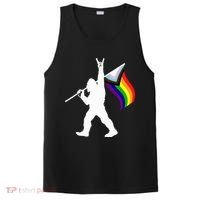 Bigfoot Rock On Lgbtq Progressive New Pride Flag PosiCharge Competitor Tank thumb 0