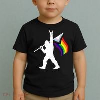 Bigfoot Rock On Lgbtq Progressive New Pride Flag Toddler T-Shirt thumb 2