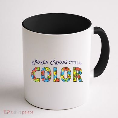 Broken Crayons Still Color Coffee Mug back
