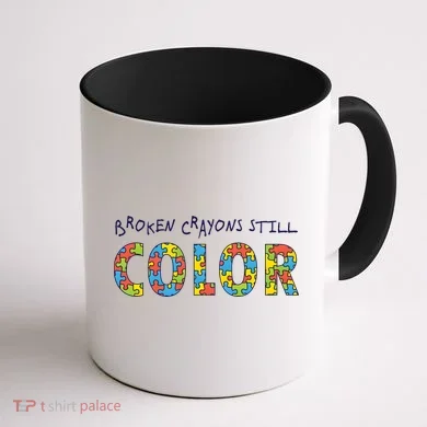 Broken Crayons Still Color Coffee Mug back