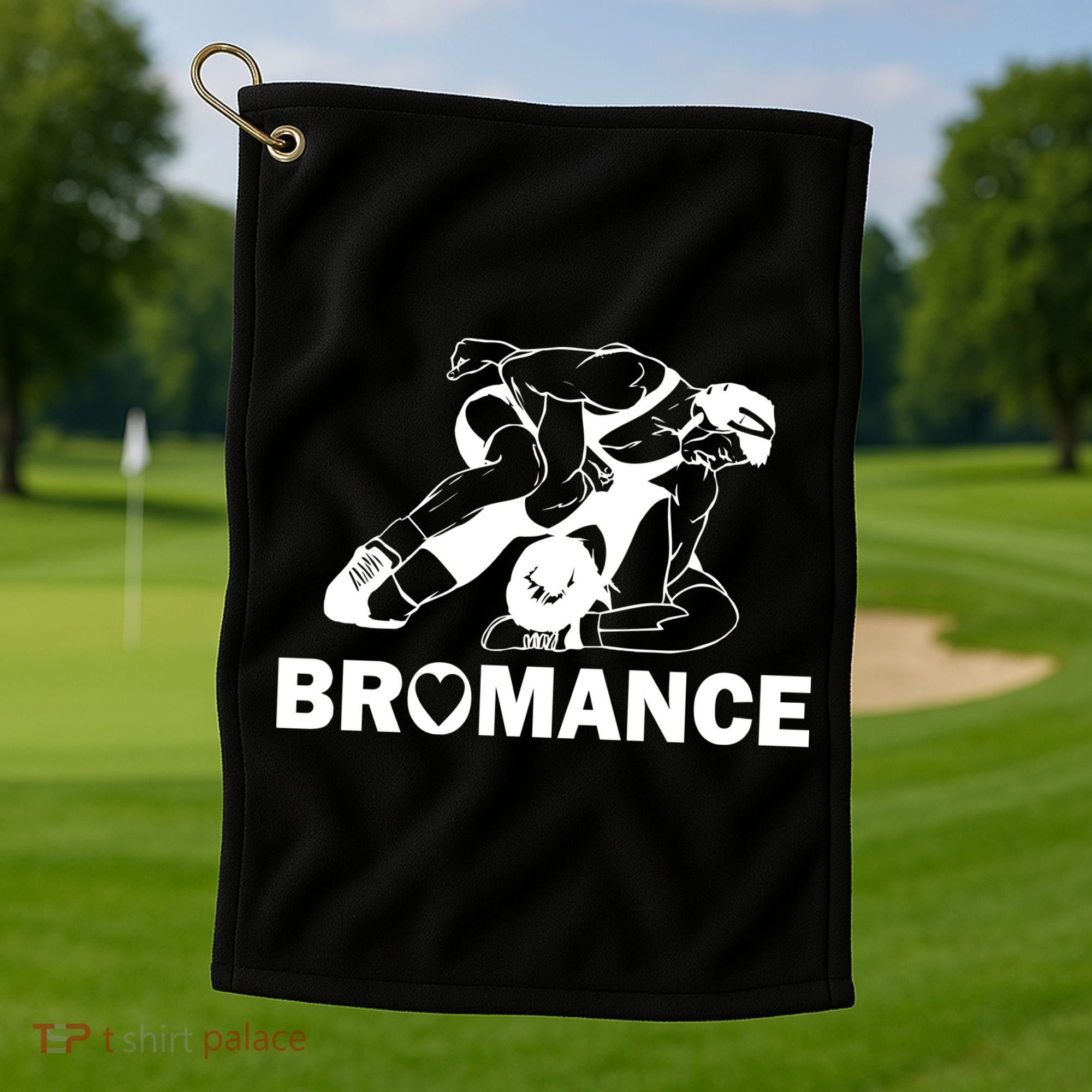 Bromance Wrestling Golf Towel