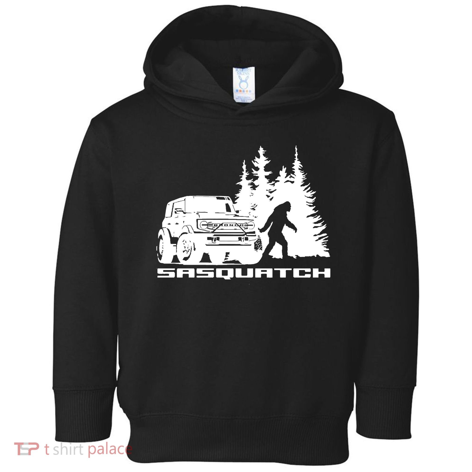 Bronco Sasquatch Truck Toddler Hoodie