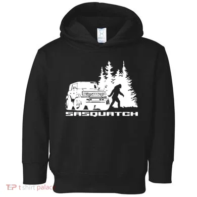 Bronco Sasquatch Truck Toddler Hoodie