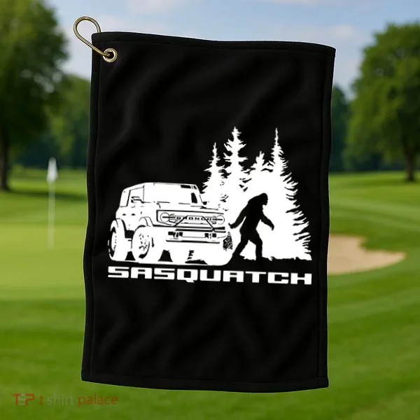 Bronco Sasquatch Truck Golf Towel