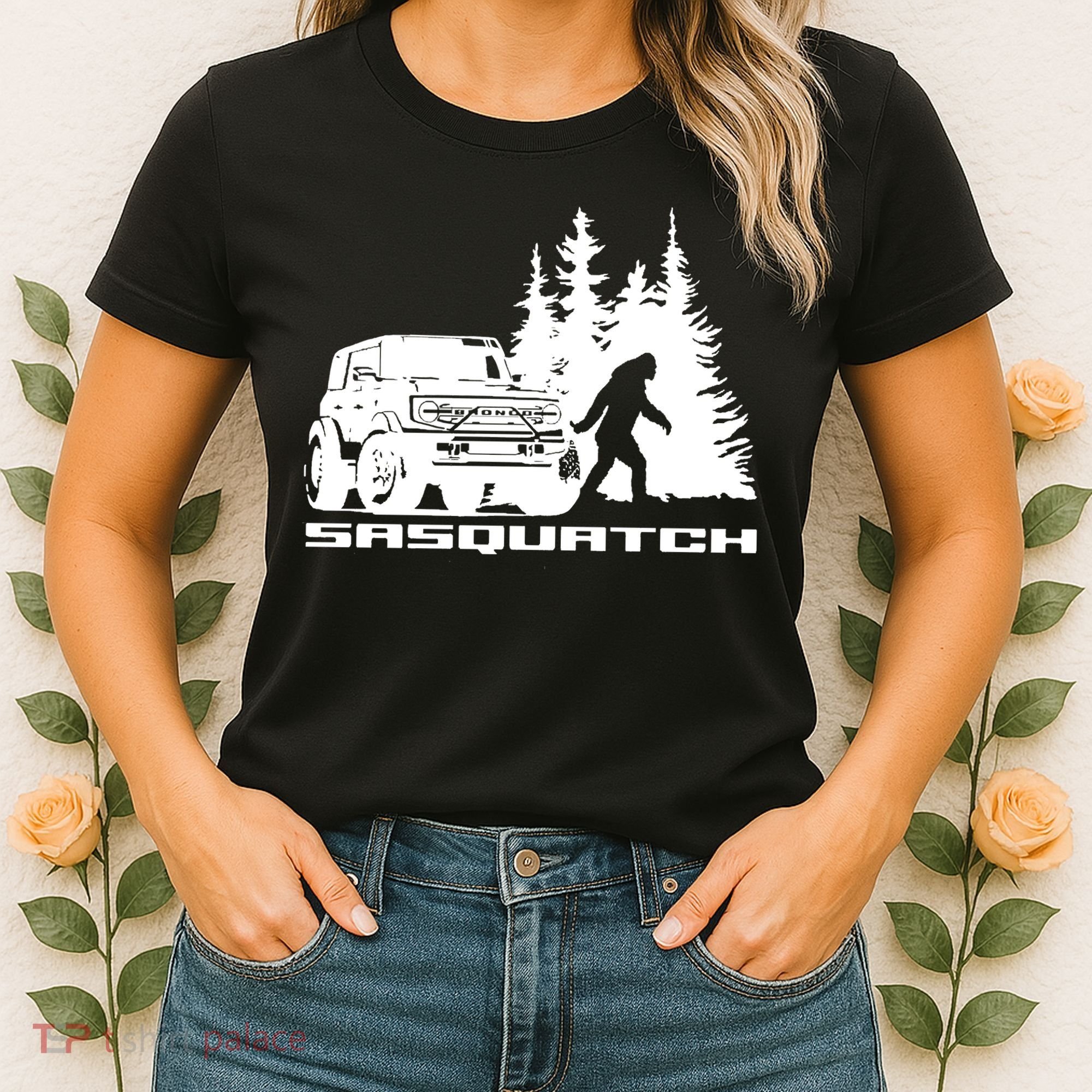 Bronco Sasquatch Truck Women's T-Shirt