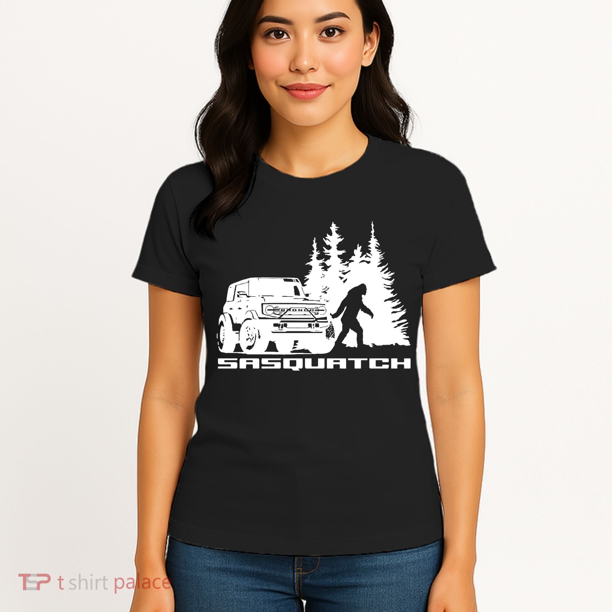 Bronco Sasquatch Truck Women's T-Shirt
