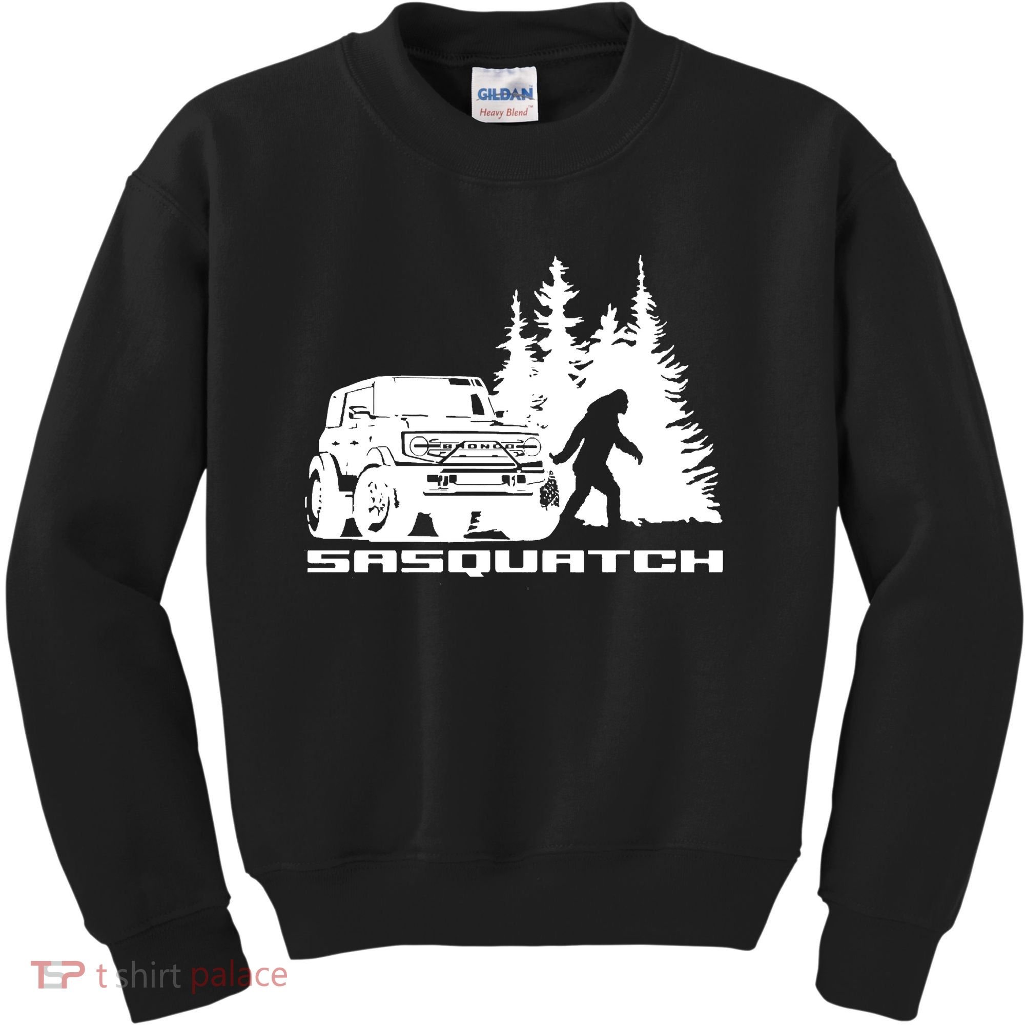 Bronco Sasquatch Truck Kids Sweatshirt
