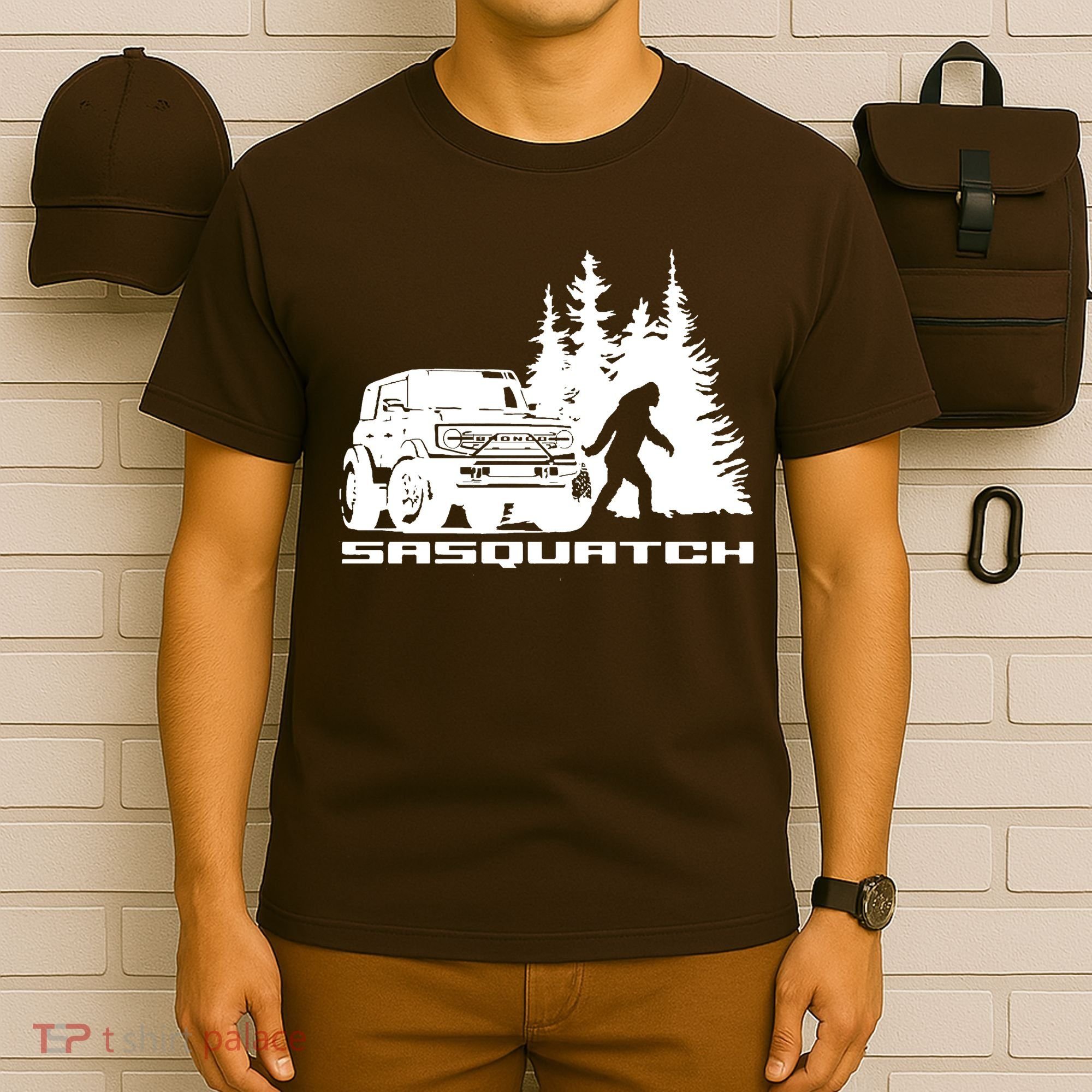 Bronco Sasquatch Truck T-Shirt