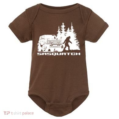 Bronco Sasquatch Truck Baby Bodysuit