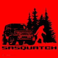 Bronco Sasquatch Truck Santa Hat thumb 1