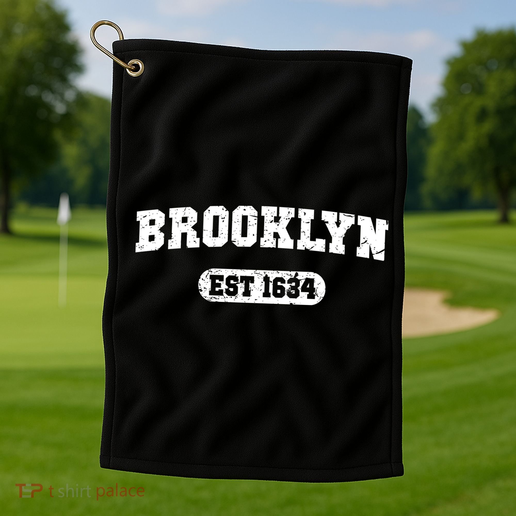 Brooklyn Est 1634 Golf Towel