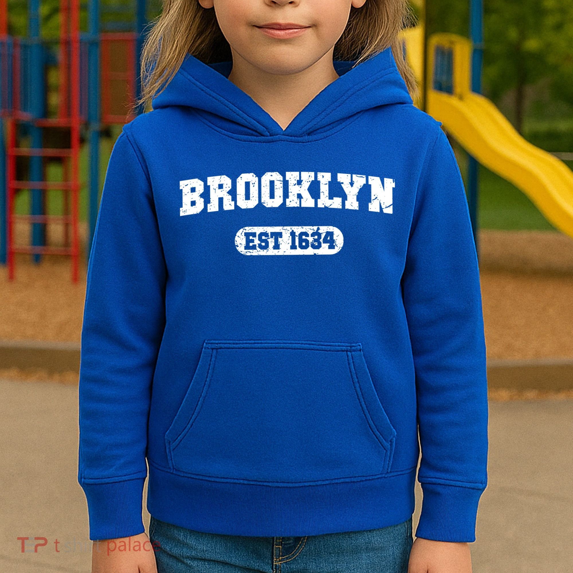 Brooklyn Est 1634 Kids Hoodie