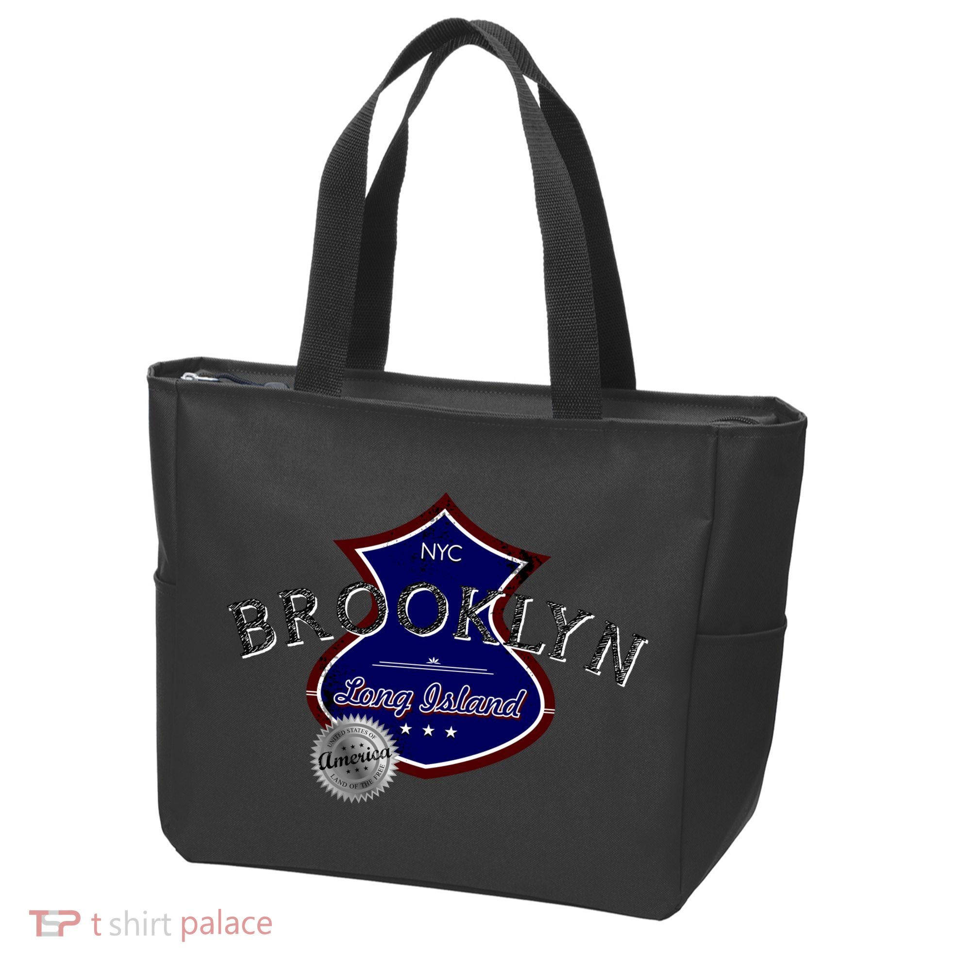 Brooklyn NYC Land of the Free Logo Tote Bag