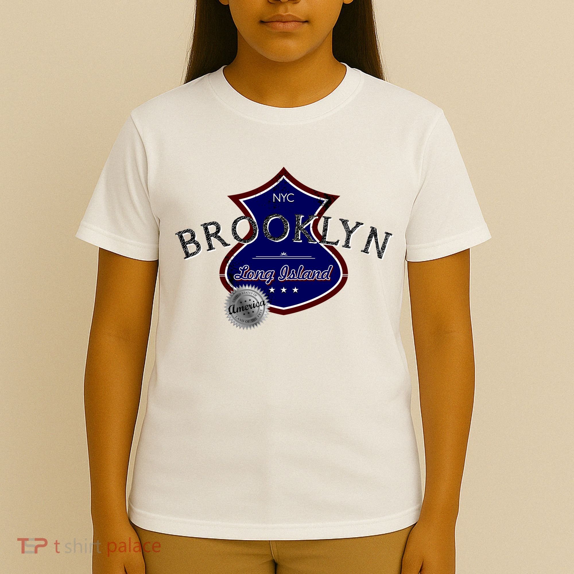 Brooklyn NYC Land of the Free Logo T-Shirt