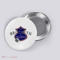 Brooklyn NYC Land of the Free Logo Button thumb 0