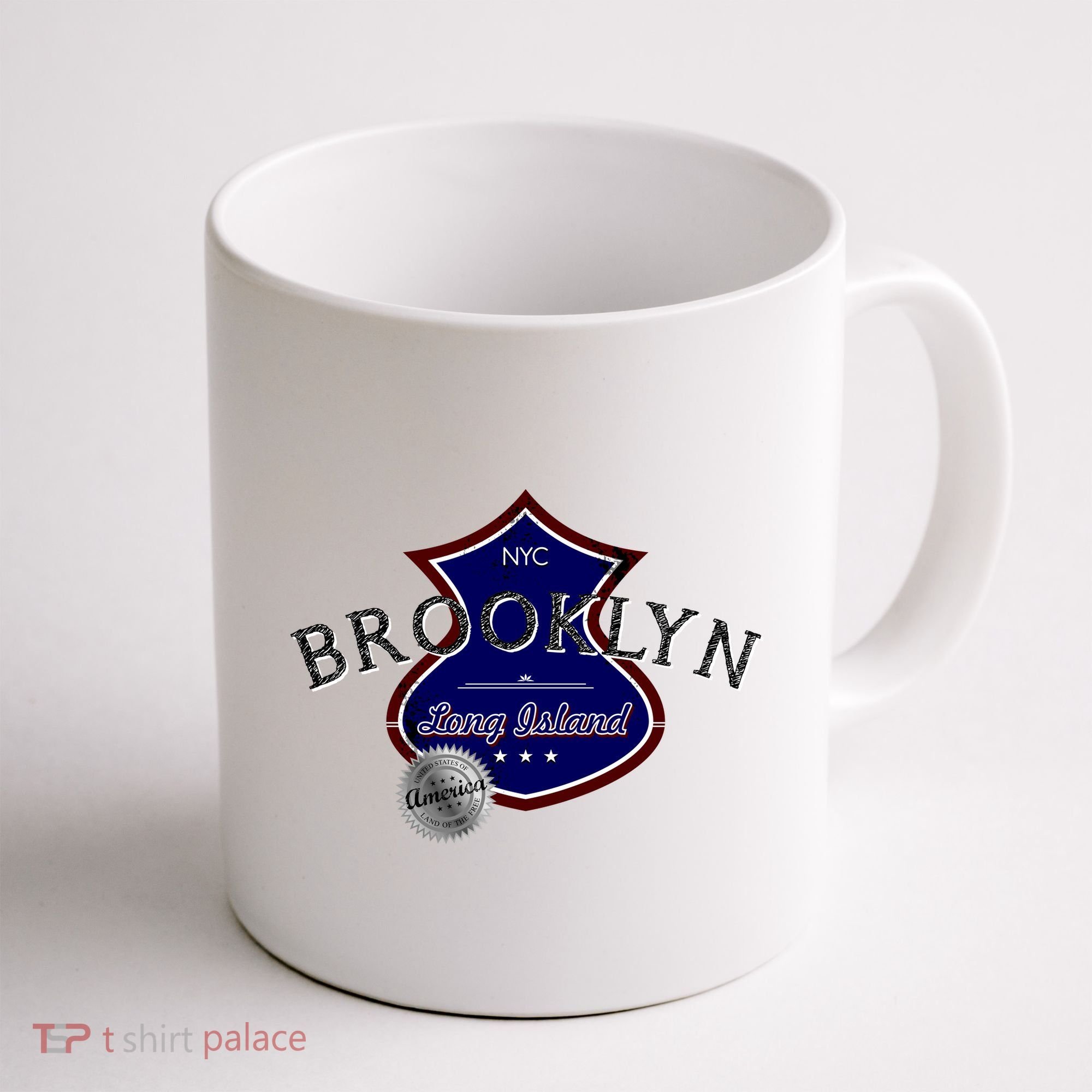 Brooklyn NYC Land of the Free Logo Coffee Mug