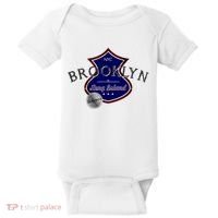 Brooklyn NYC Land of the Free Logo Baby Bodysuit thumb 0