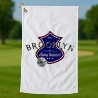 Brooklyn NYC Land of the Free Logo Golf Towel thumb 1