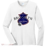 Brooklyn NYC Land of the Free Logo Women's Long Sleeve Shirt thumb 0