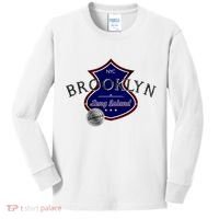 Brooklyn NYC Land of the Free Logo Kids Long Sleeve Shirt thumb 0
