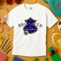 Brooklyn NYC Land of the Free Logo Kids T-Shirt thumb 3