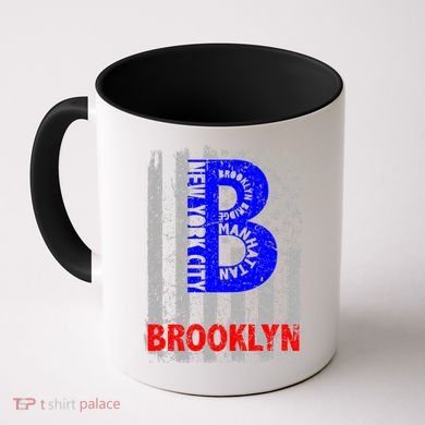 Brooklyn Vintage USA Flag Coffee Mug