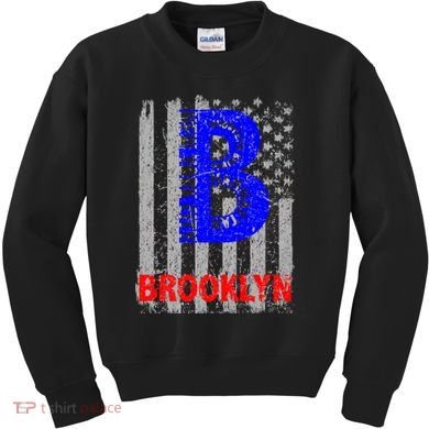 Brooklyn Vintage USA Flag Kids Sweatshirt