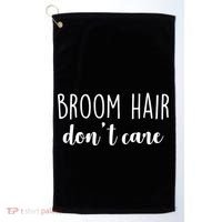 Broom Hair Don't Care Golf Towel thumb 0