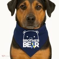 Brother Bear - Down Syndrome Awareness USA-Made Doggie Bandana thumb 1