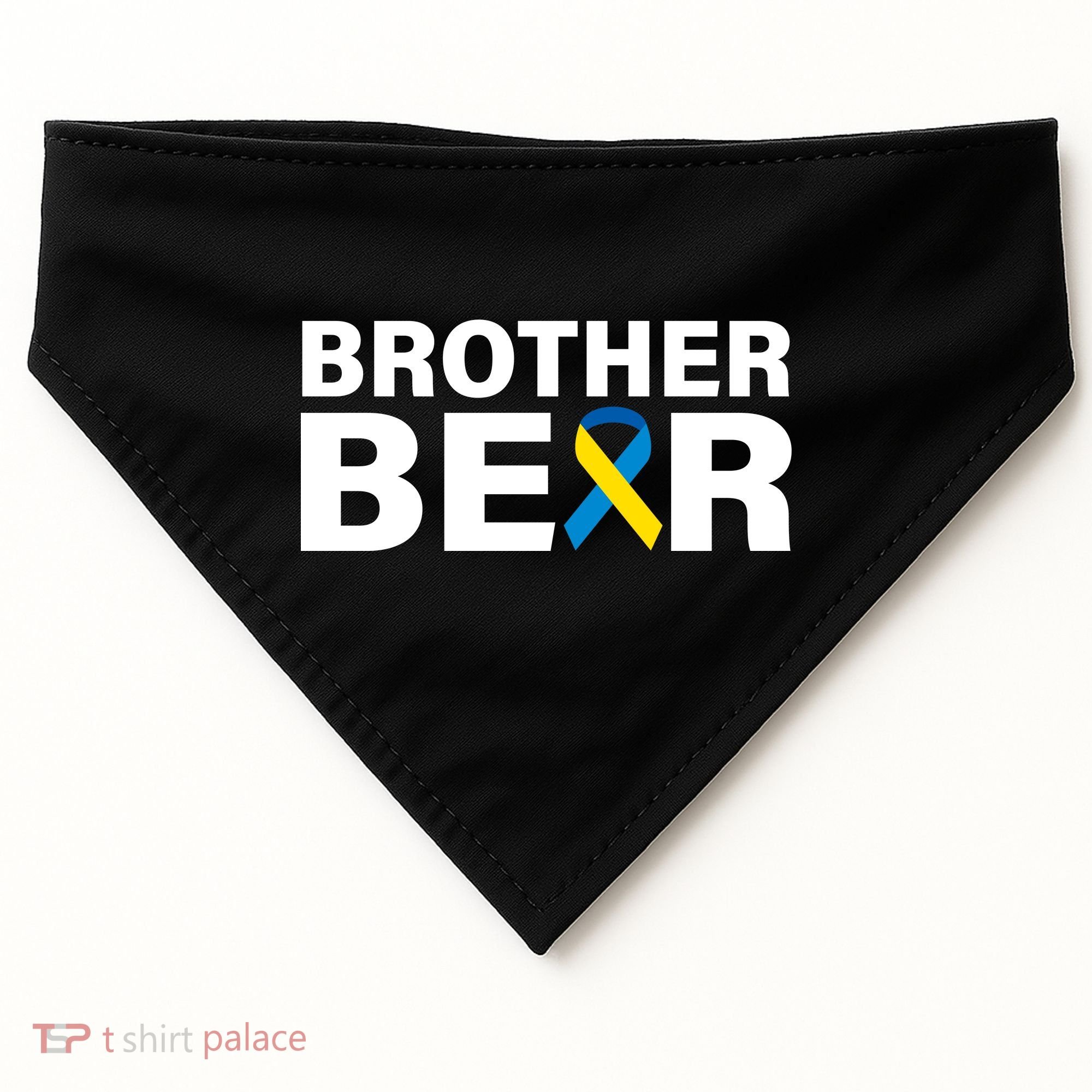 Brother Bear Down Syndrome Awareness USA-Made Doggie Bandana