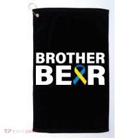 Brother Bear Down Syndrome Awareness Golf Towel thumb 0